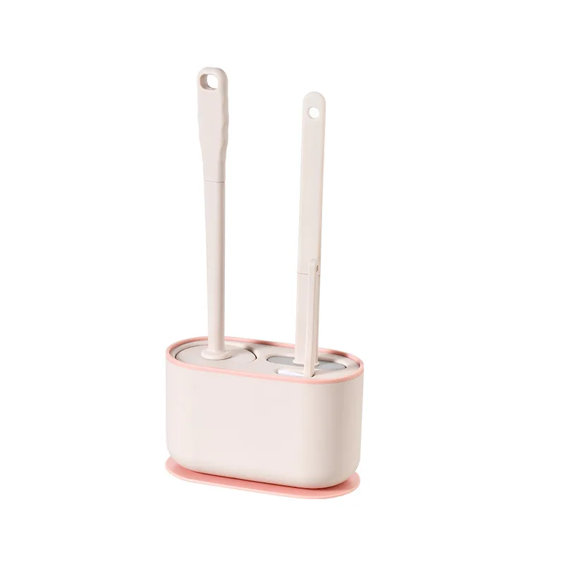 New Soft Bathroom Clean Home Tool Toilet Brush Durable Tpr Cleaning Silicone Toilet Brush With Holder