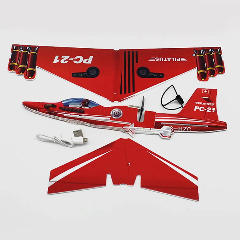 Hot sale flying electric throwing aircraft toy light plane airplane with high quality