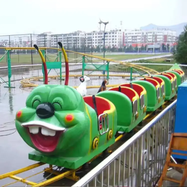 Professional factory mini quirky worm roller coaster for sale indoor children roller coaster wheels