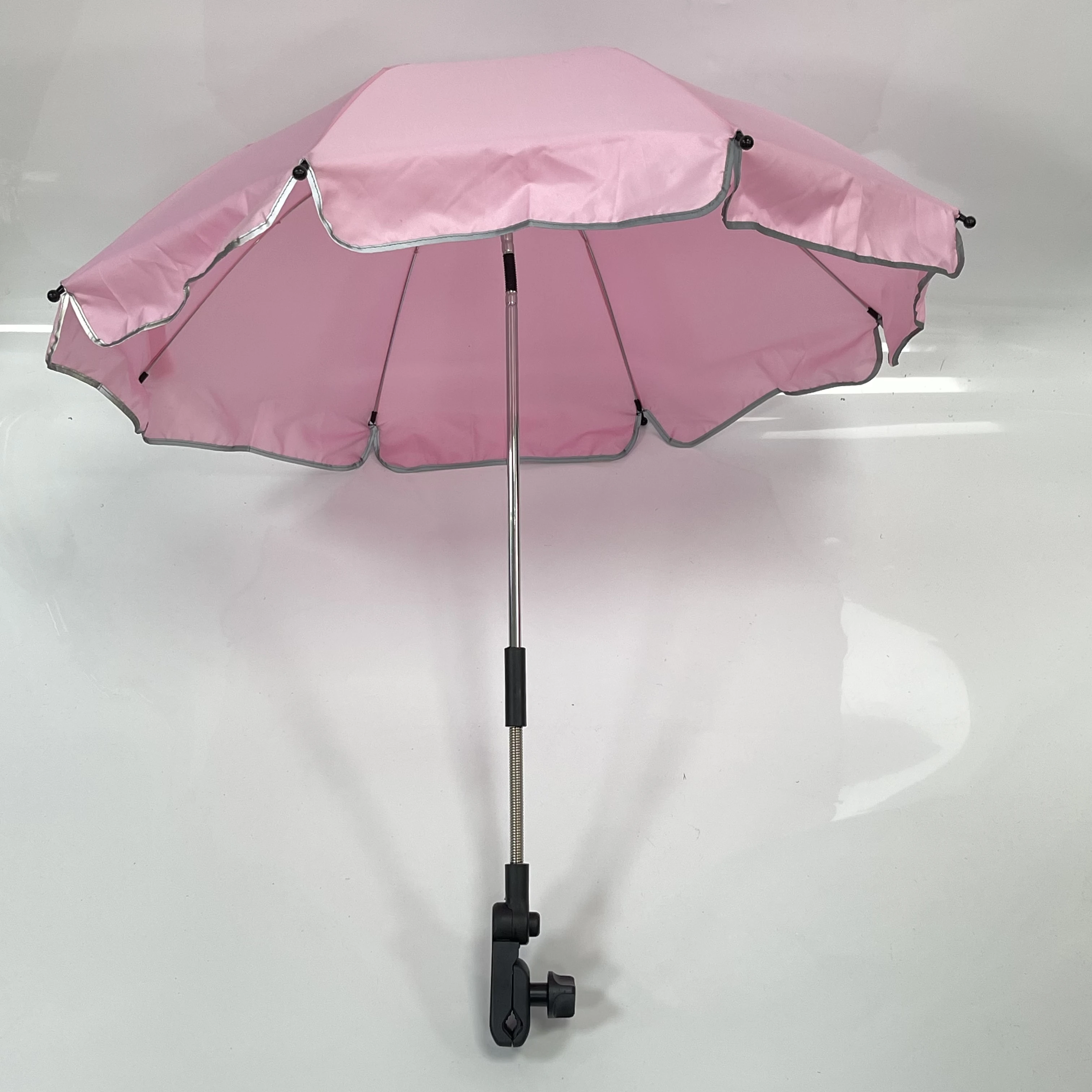 Plastic Handle Kid Cartoon  Baby carriage umbrella with ear