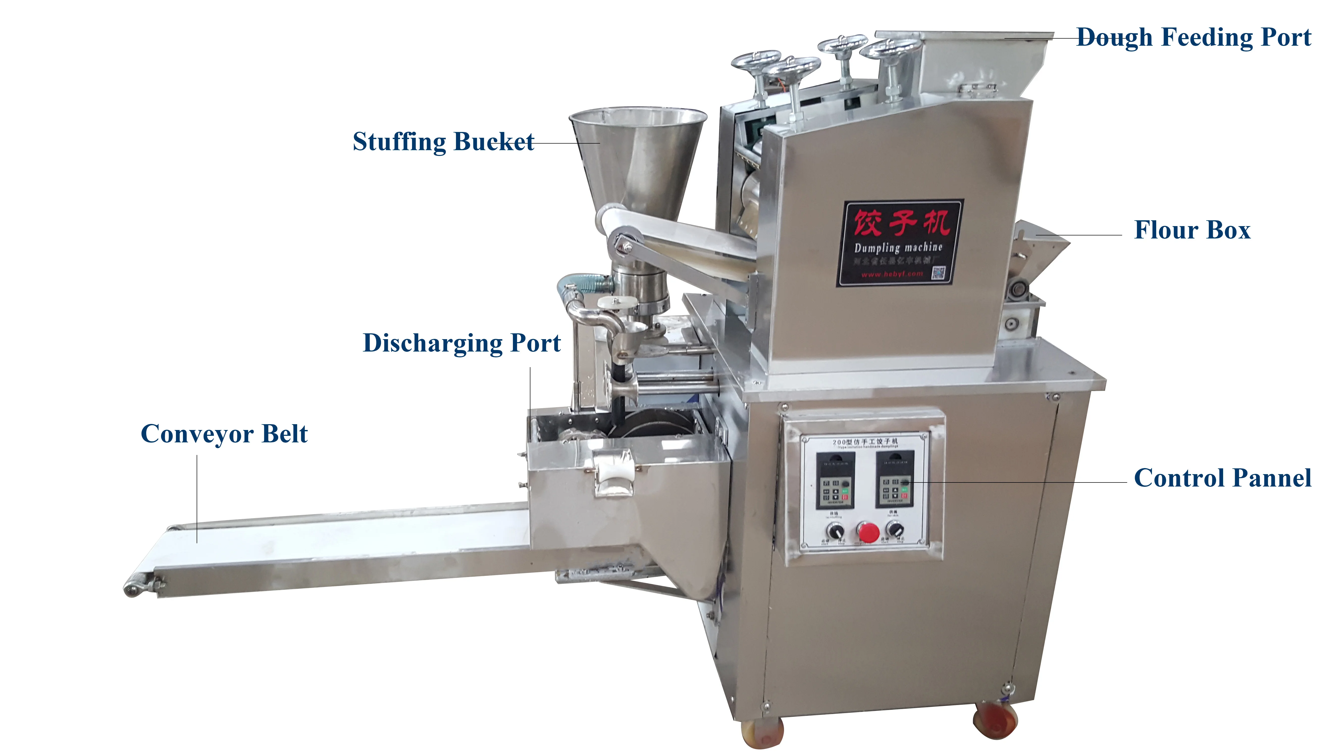 DDM 200 Maquinas Para Hacer Empanadas Stainless Steel 304 345 KG 60*30/65*35 MM Easy Operation Silver 12000 PCS/H Kg/h