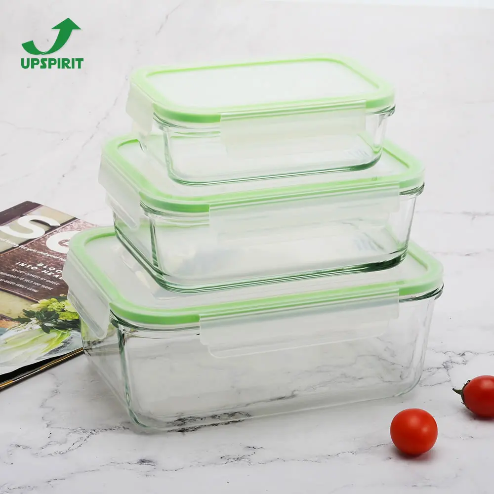 Glass Food Storage Containers BPA Free Airtight Freezer Oven Safe Meal Prep Lunch Bento Box Set with Locking Lids