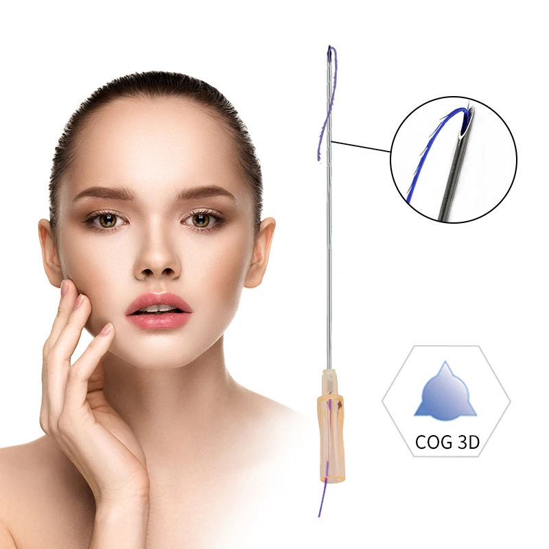 Firmosa korea medical suture fio pdo Cog3 L needle blunt cannula face lifting pcl plla pdo barbed thread
