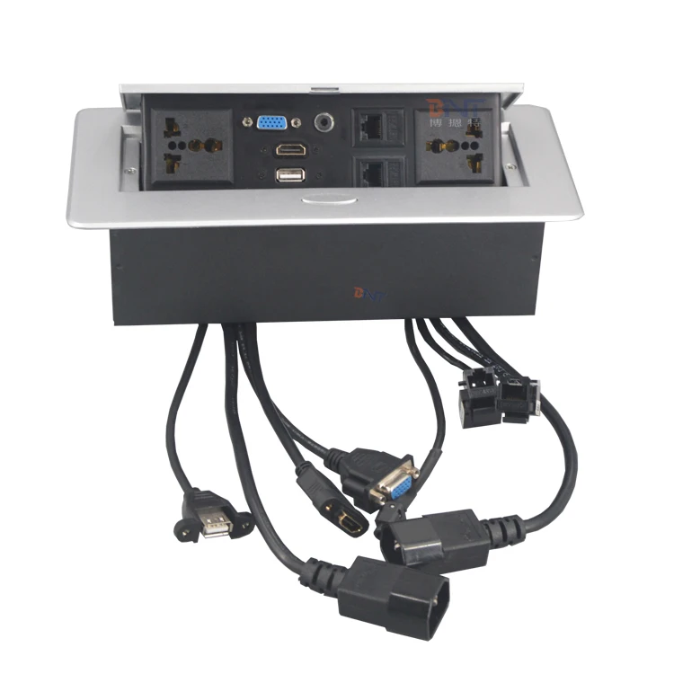 hidden socket design conference table pop up  desktop electrical power socket