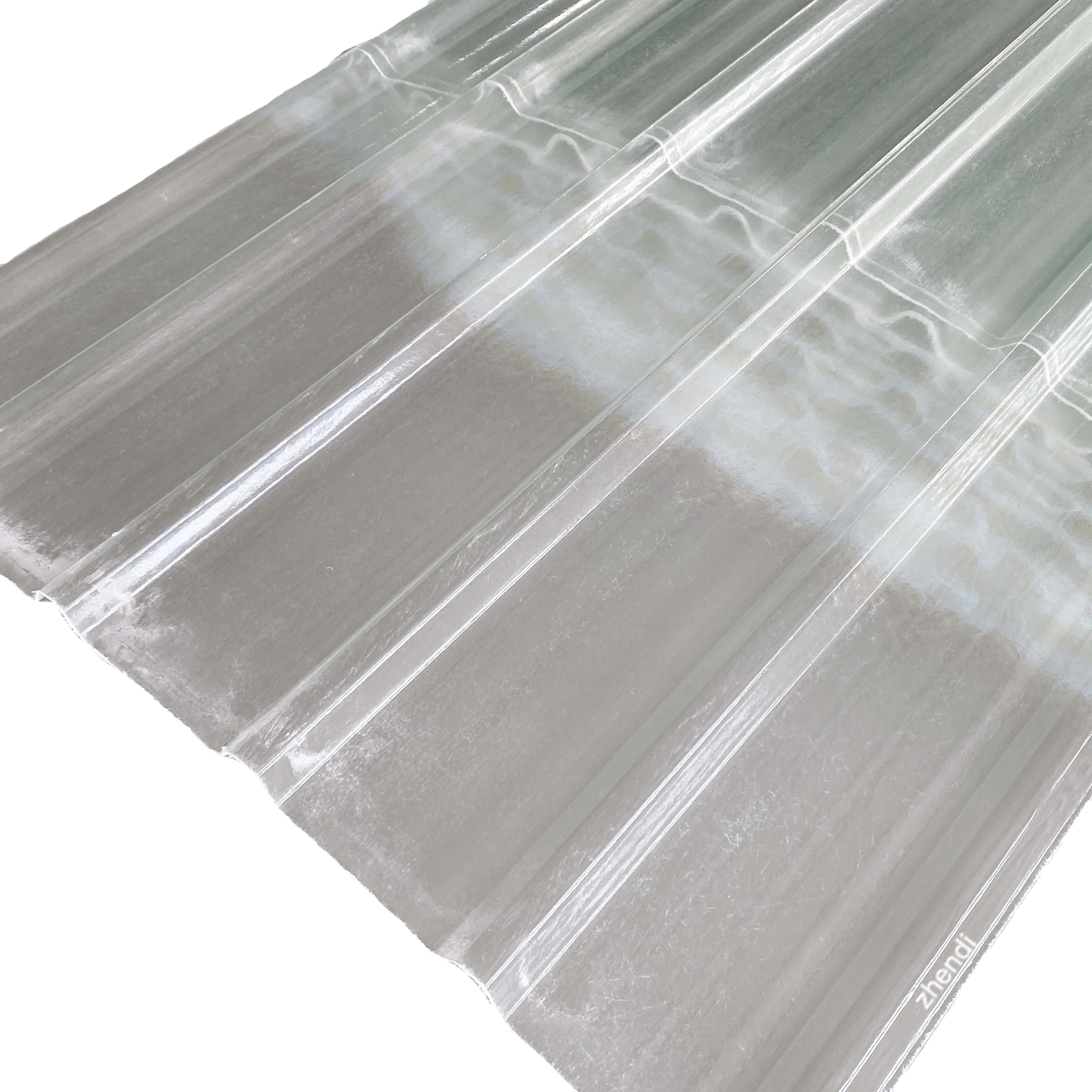 Transparent liquid fiberglass factory roofing construction material