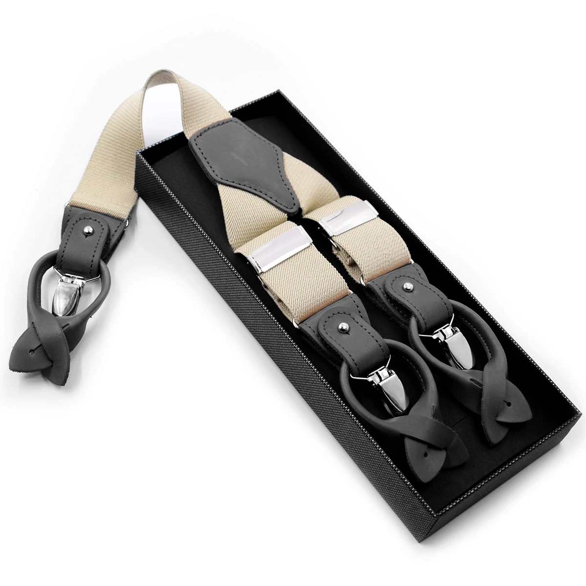 6 CLIPS BUTTON BRACES SUSPENDERS