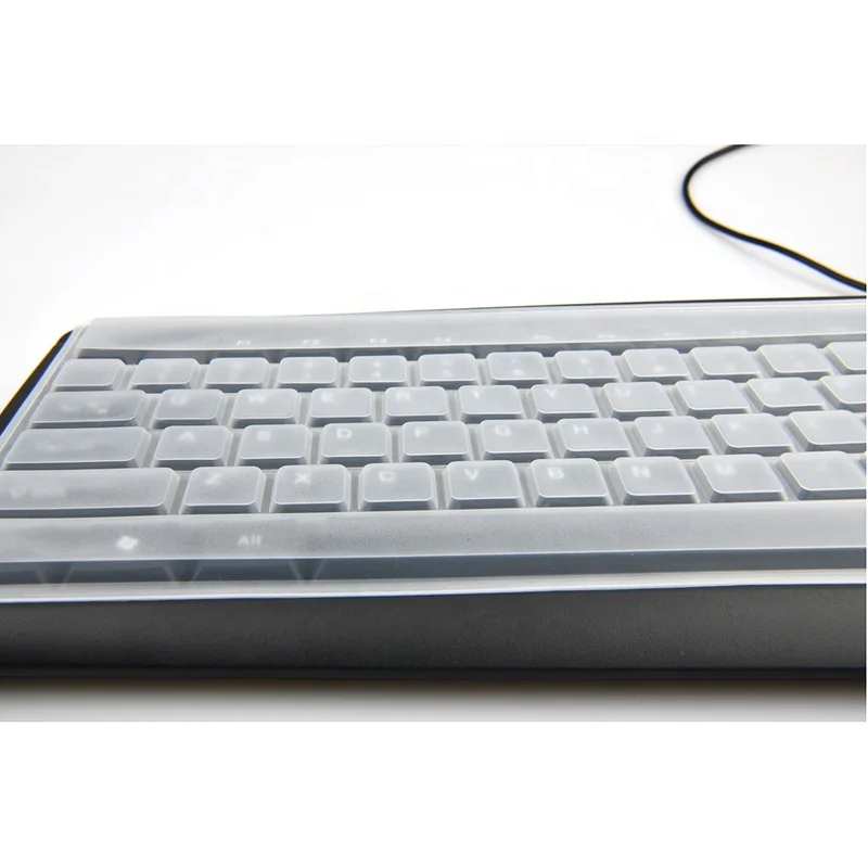 
Fully Covered Flat Keyboard Cover Tactile Feeling Waterproof Anti-Dust Universal Computer Desktop Keyboard Skin Protector Film 