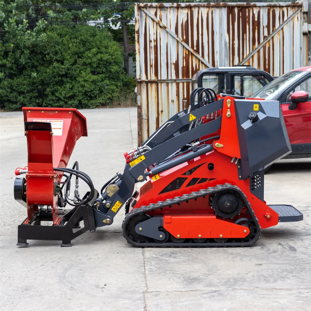 China High Quality  EPA Diesel Engine   Mini Skid Steer Loaders With Attachments