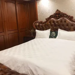 Deeda factory dobby check plain sateen white hotel bed sheets queen