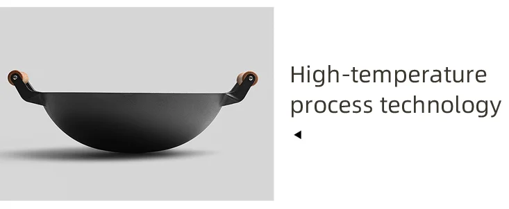 Round Popular Smokeless Type Cast Iron Wok Double Handle Pan Outdoor Cooking Pot Cast Iron Big Wok With Two Ears