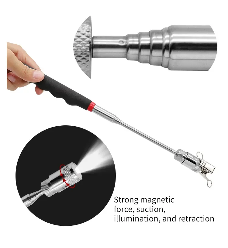 Telescoping Magnet Pickup Tools 8 lb Magnet Pickup Tool Flexible Magnetic Stick Gadget for Sink Drains Magnet Pick-up Tool
