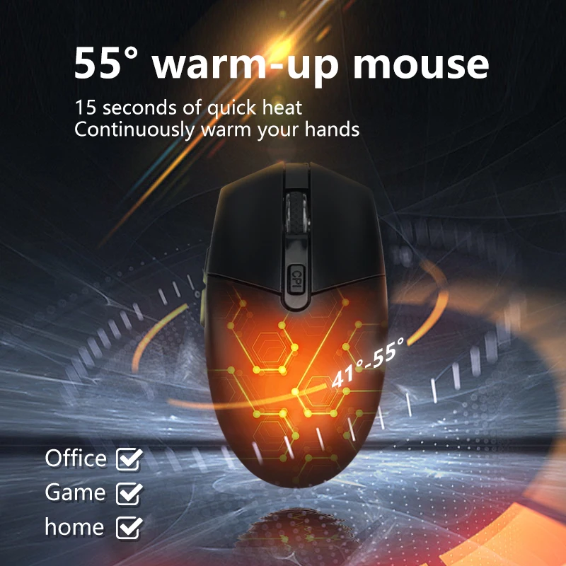 USB heating mouse hand warmer Mouse heating mouse Smart electric office hand warmer treasure gift