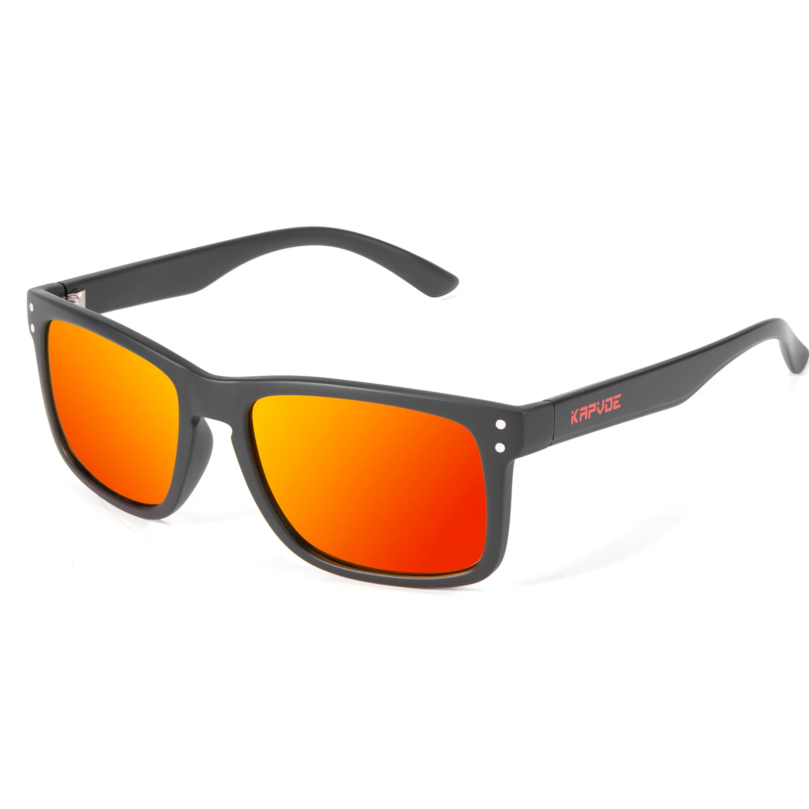 KAPVOE 2024 New Polarized Fashion Unisex Sport Polarized Sunglasses Colorful Custom Shade Square Sun glasses for Cycling