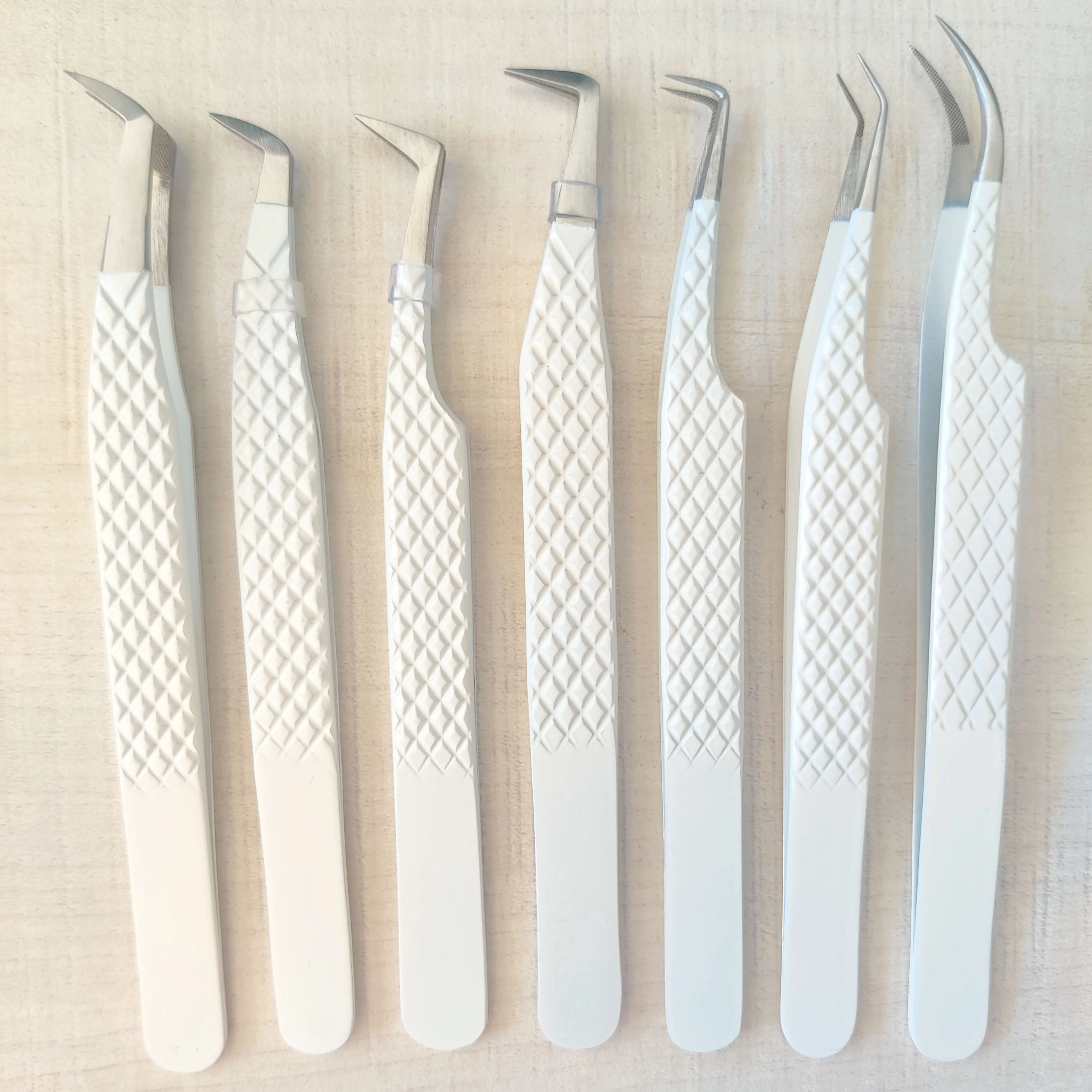 Оптовая продажа черный матовый Пинцет для наращивания ресниц