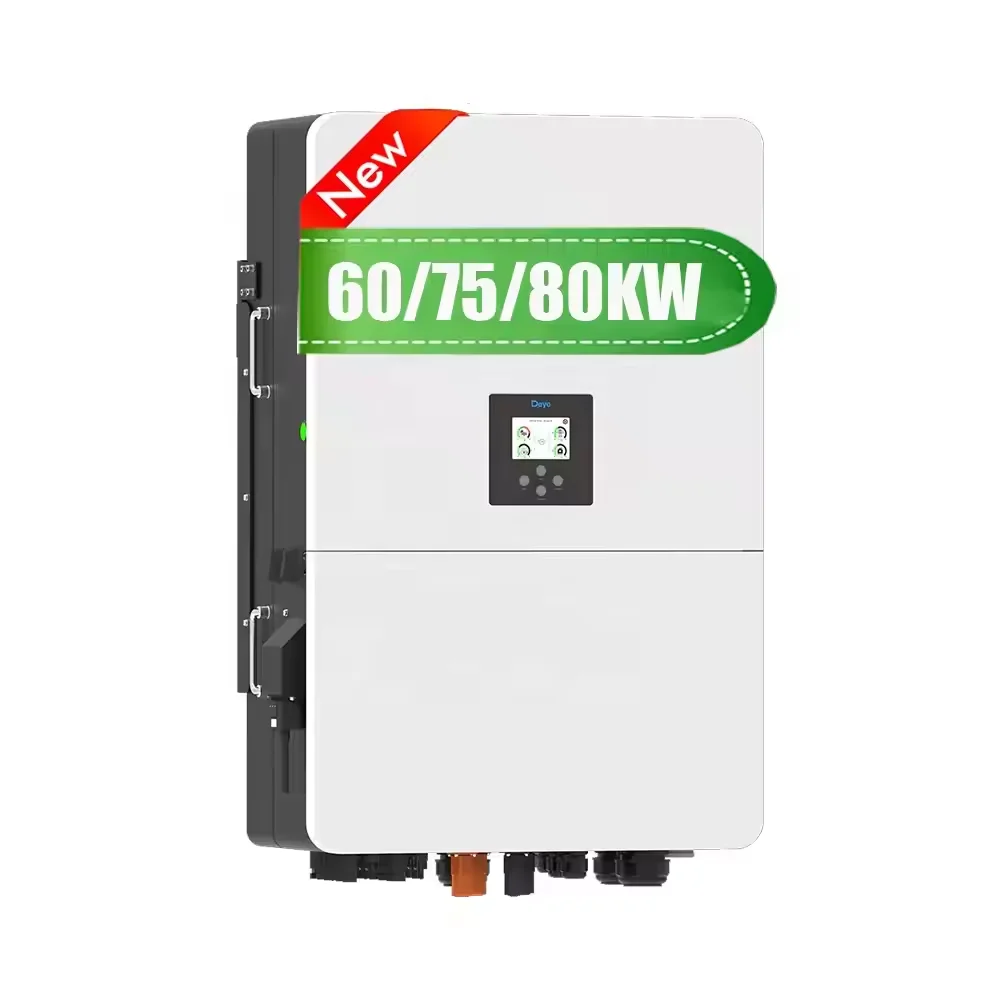 Популярный бренд DEYE 60/75/80K Гибридный SUN-60/75/80K-SG02HP3-EU-EM4/EM6 60 кВт 75 80 Солнечный инвертор