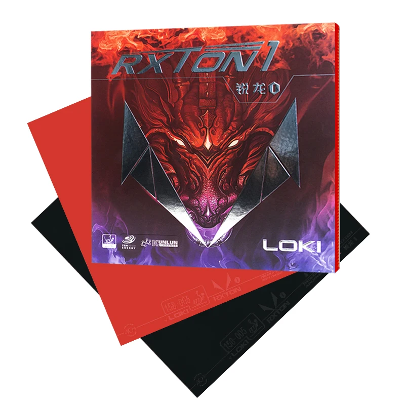 Низкая индивидуальная резина для настольного тенниса Loki Rxton 1 одобренная Kunlun высокоплотная резиновая летучая мышь