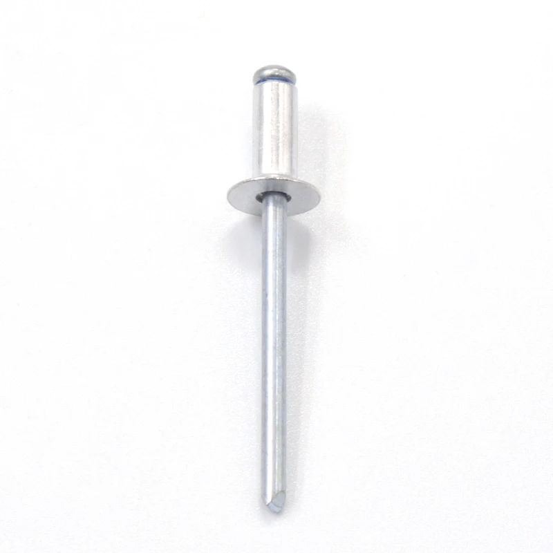 Вытяжная заклепка из алюминиевого Китай Серебро, голова стальная коробка для ногтей оптом поверхности упаковка отделка алюминиевый материал цинка