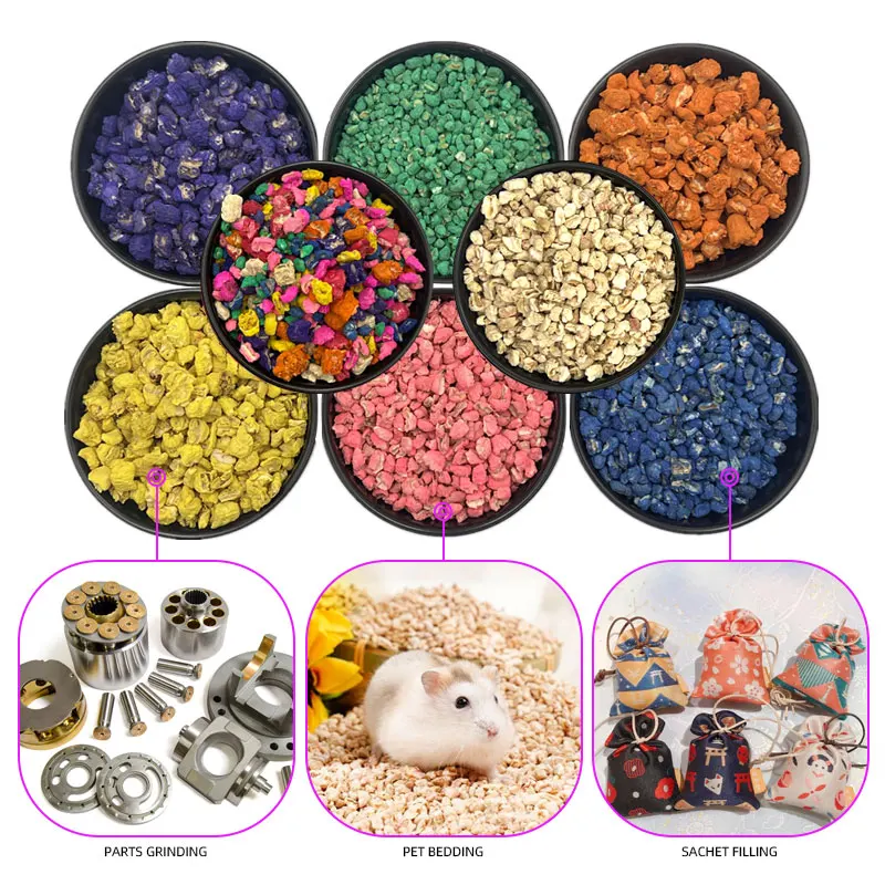 Custom Dyed Corn Cobs Fungus Cultivation Soil Raw Materials Pet Pad Abrasive For Polishing Natural Livestock Feed