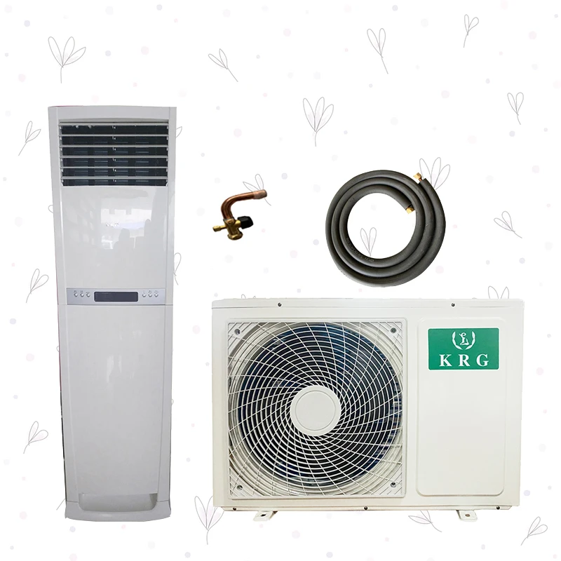 18000BTU 5000W small size cooling only floor stand standing 1.5ton ac air conditioners R32/R410a for residential/commercial use