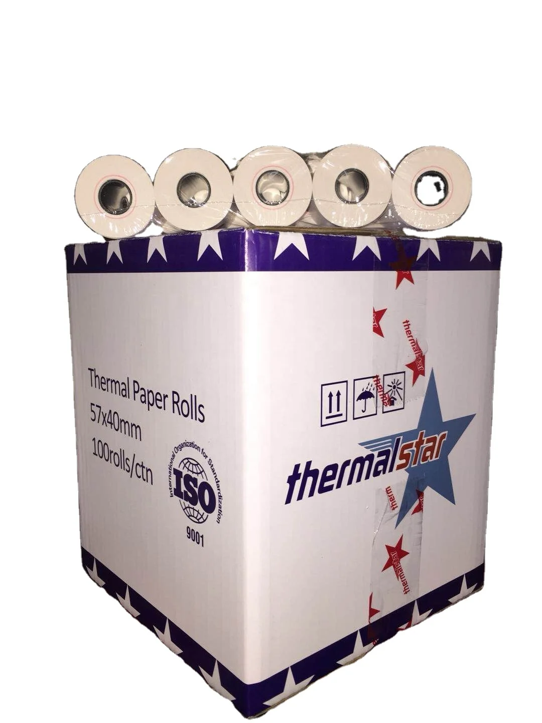  1ply 76x76 рулоны термобумаги без