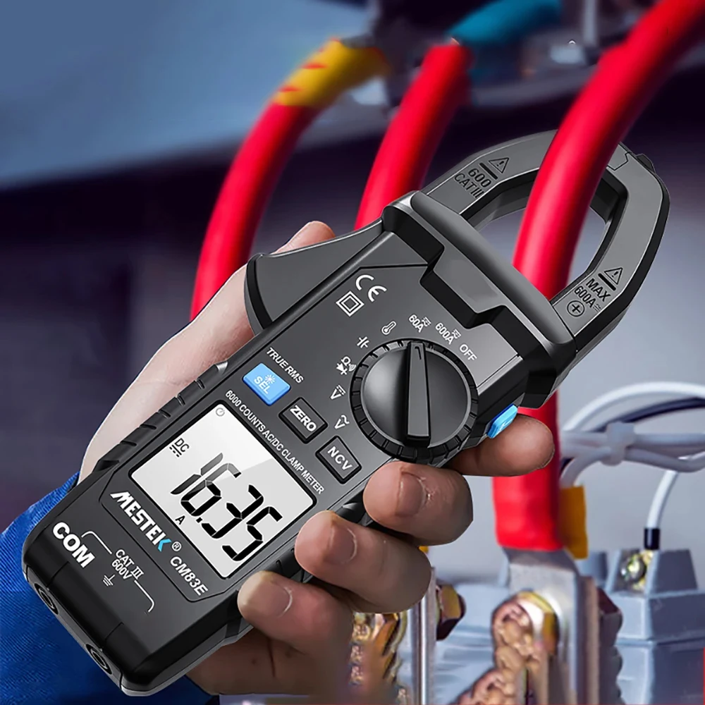 CM86B AC DC Voltage Current Ammeter voltmeter Temperature Capacitance Ohm tester Non Contact Meter Pocket Digital Clamp Meter