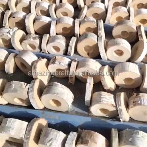 Original Natural Wood Flower Pot Indoor Planter Trunk Stump Vase