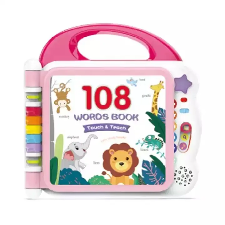 Early Education Kids 108 Words Book Learning Machine Books Touch&Learn with 3 Learning Modes Kids Books gift with Music Sound