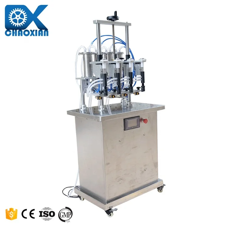 Factory Price Semi Automatic 4 Head Vacuum Victoria Secret Perfume Spray Bottle Filling