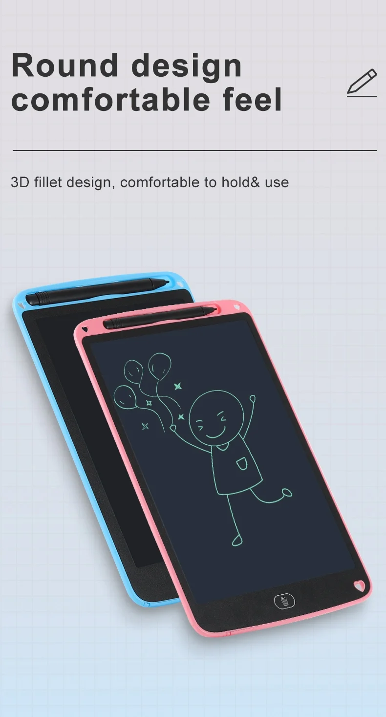 Paperless LCD Drawing Pad 8.5 Inch Electronic Kids Writing Graphic Tablet with Stylus and Loose Leaf Feature