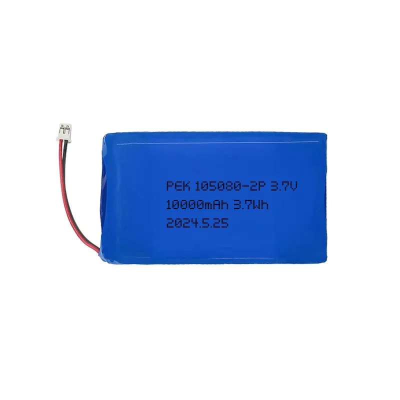 PEK 105080-2P10000mah 3.7V Electric Toothbrushes Voltage Stability Cold Resistance Low Internal Resistance support customization