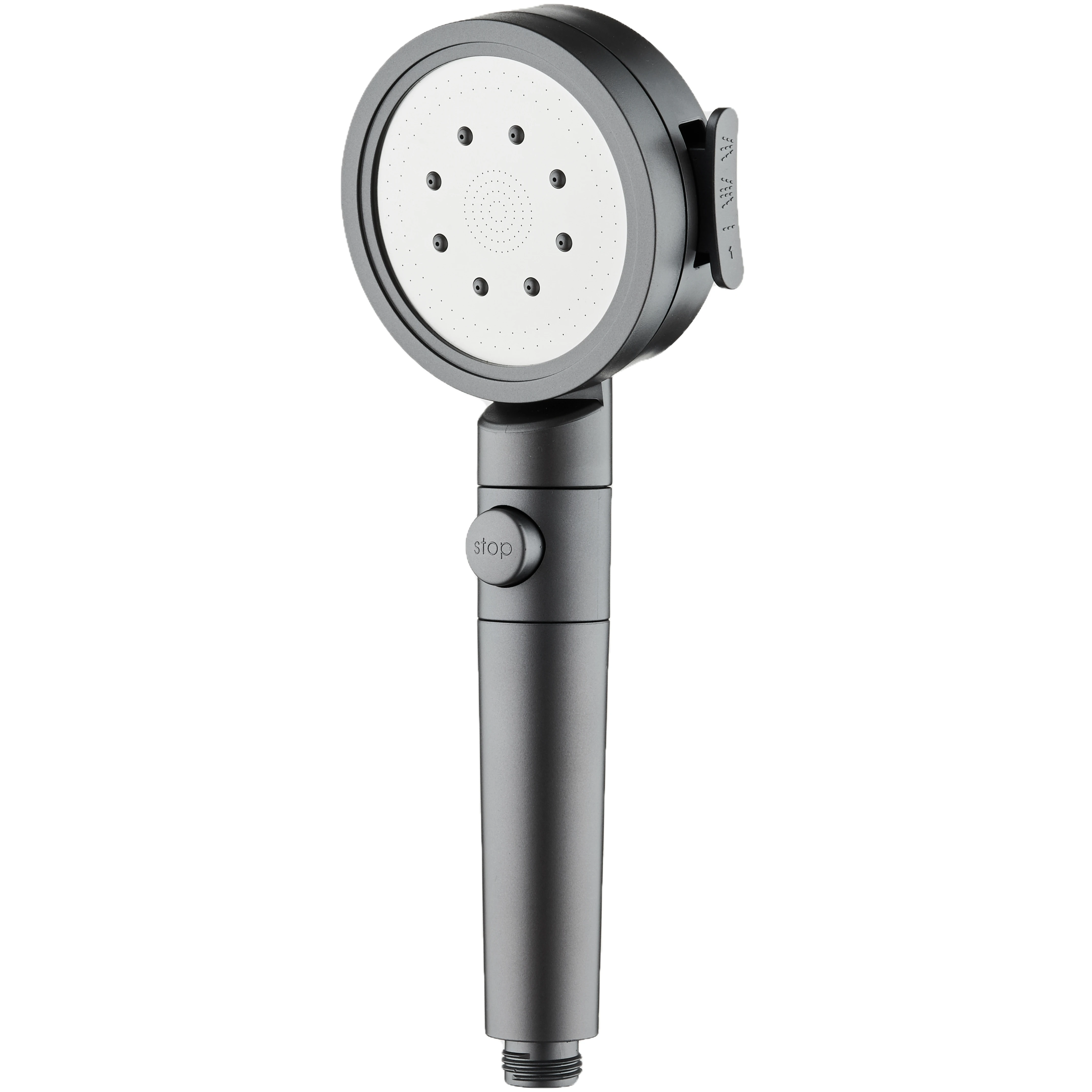 New Design High Quality Micro Bubble Three Functions PP Cotton Carbon Filter Shower Head with Water Stop Button