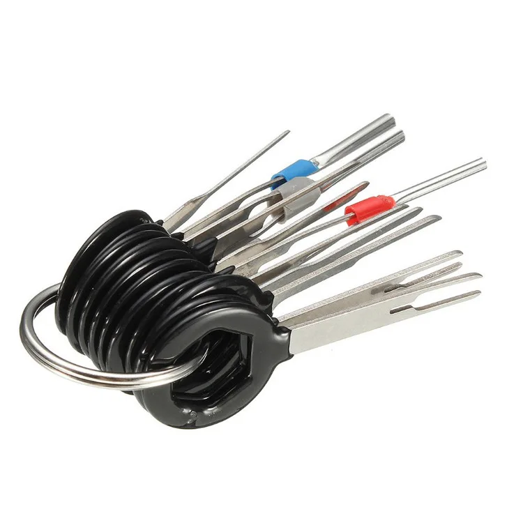 
11pcs/set Automotive Plug Terminal Remove Tool Set Pin Extractor Electrical Wire Crimp Connector Puller 