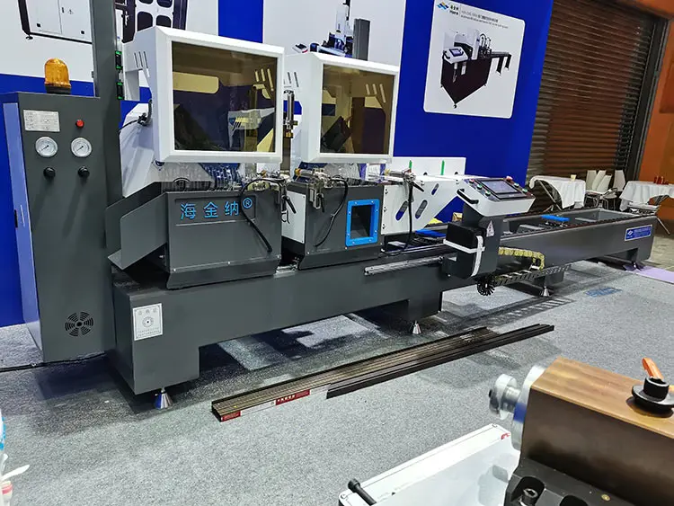 500mm disc thermal break windows aluminum profile cutting machine cnc double head miter saw