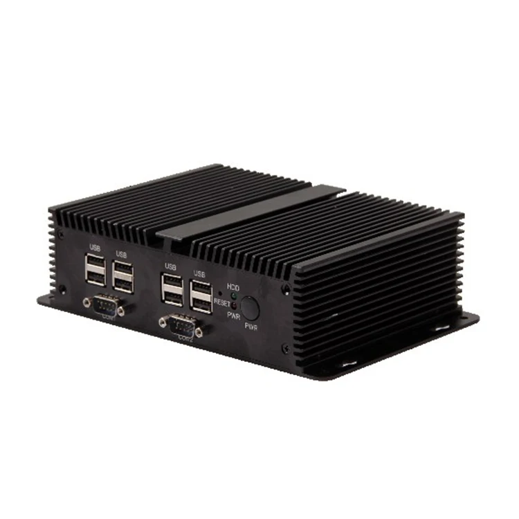 Dual Core Fanless Industrial Mini PC Wholesale mini pc Aluminum slim box Wpna 2 Ethernet Mini Pc Motherboard