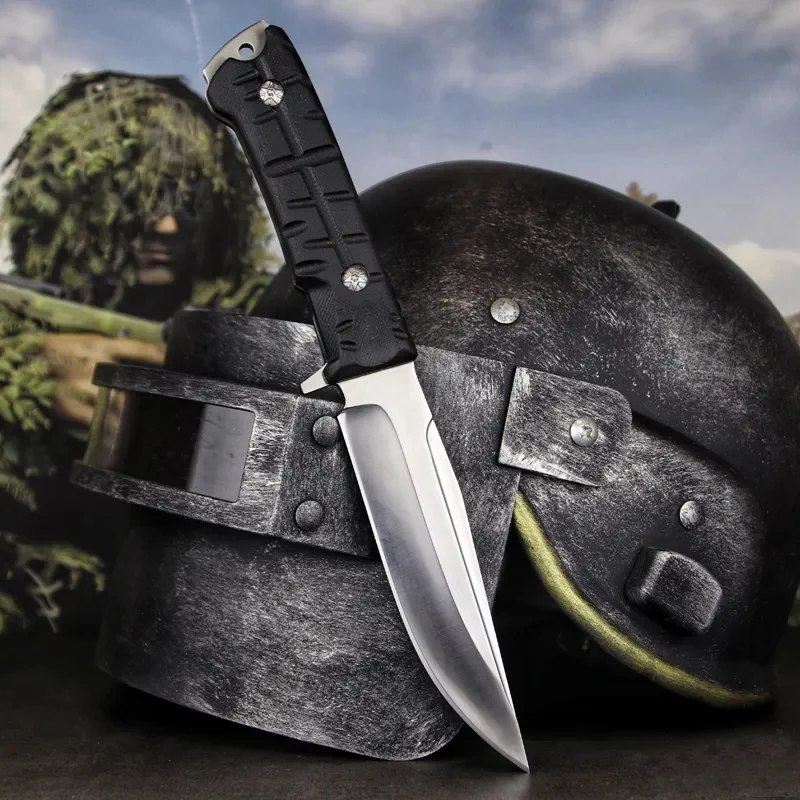 Outdoor Tactical DC53 Steel Self-Defense Weapon Sharp Wilderness Survival Hunting Folding Knife