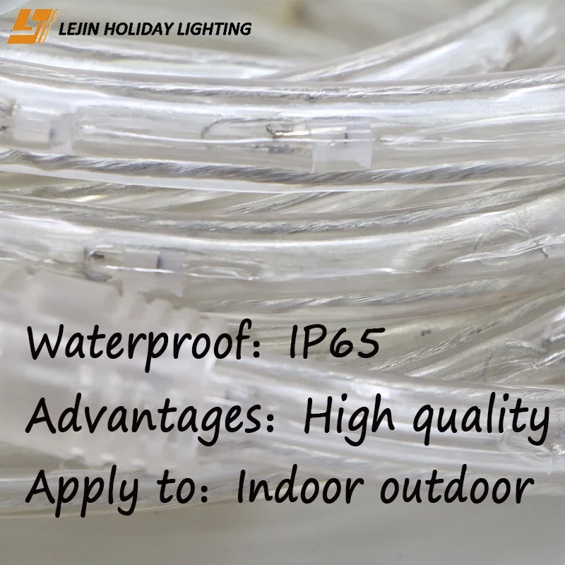 Outdoor using 100M 13mm rope light for christmas holiday decoration