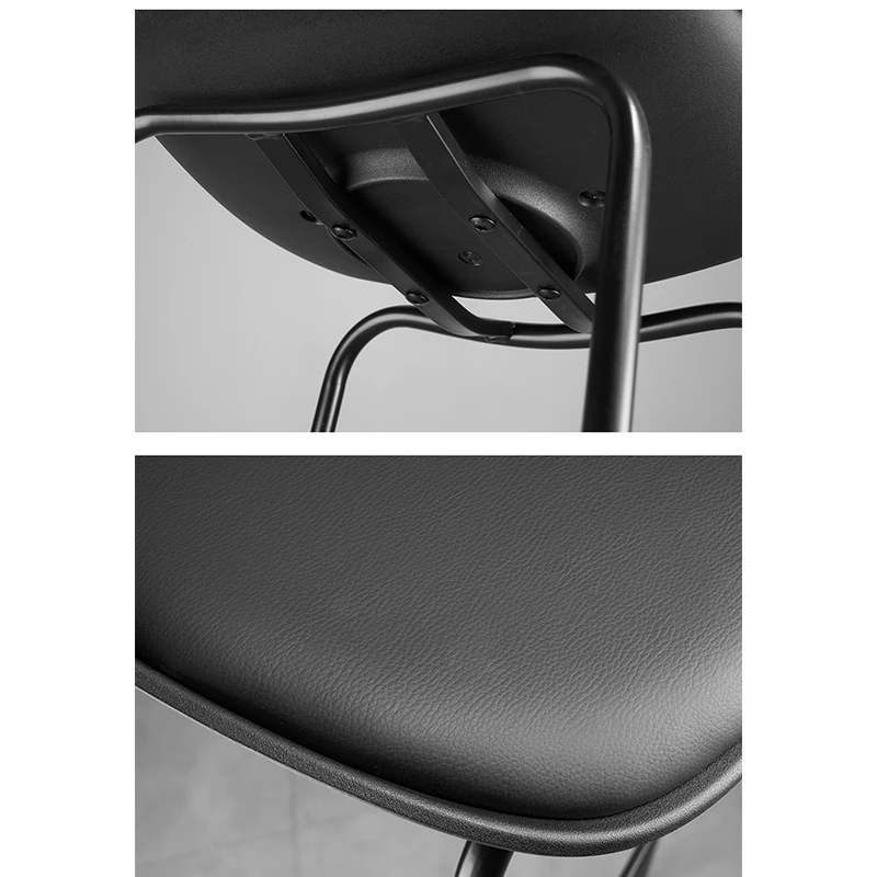 Y020 Modern minimalist high bar chairs household bar chair Nordic metal fashion minimalist style nightclue leather stools