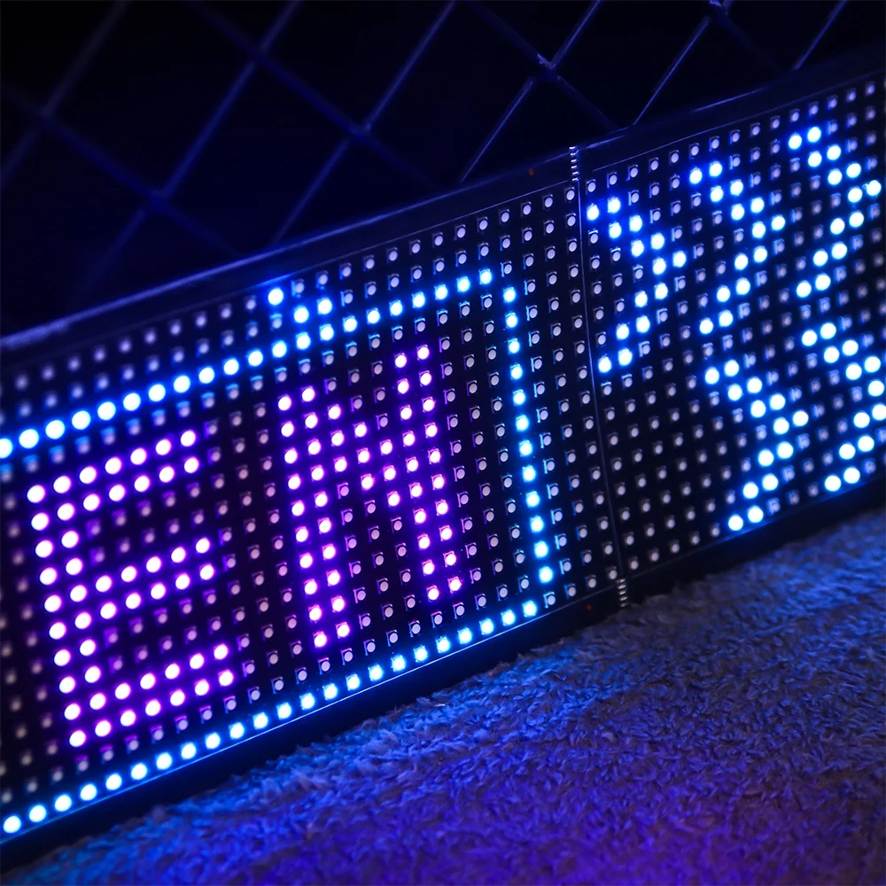 Advertising Back Window Flexible Led Display LED Matrix Pixel Panel Smart for Car Stores Parties Bars