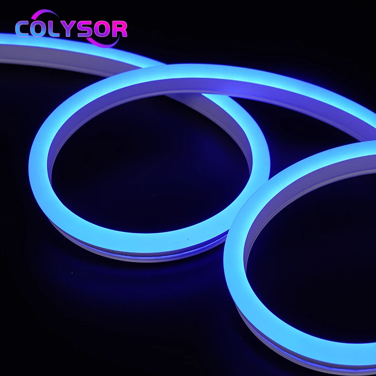Low Price IP65 PVC Rope Lamps Shop Buildings Silicon Single Surface Illuminated Flex 5m roll 6mm 12v 1cm Cut LED Neon Tape