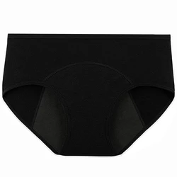 Free Shipping plus size ladies panty cotton 3 layer leak proof menstrual period panties big girl panties