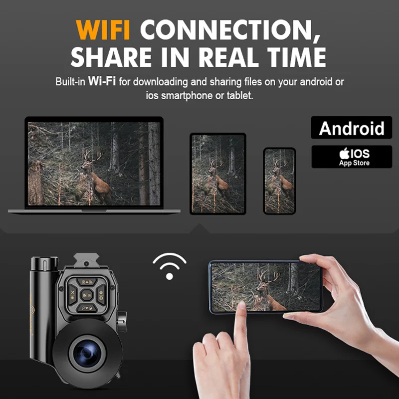 Ten Rings Professional HD Outdoor Zoom Telescope Spotting Scope 1-5X for Hunting Connected to tripod