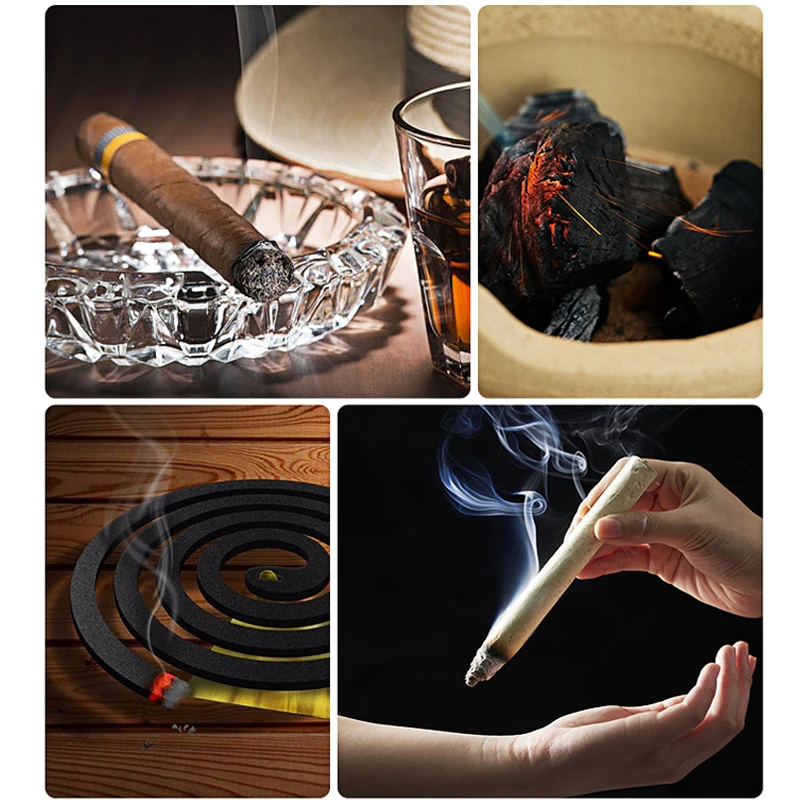 2024 Business Gift Creative Clip - Pocket-Sized Torch Fire Torch Butane Gas Jet Cigar Windproof Lighter