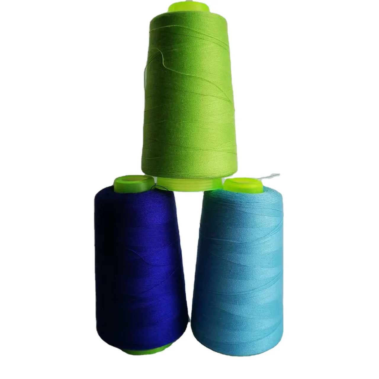 150D low elastic silk side locking thread polyester sewing thread black and white thread