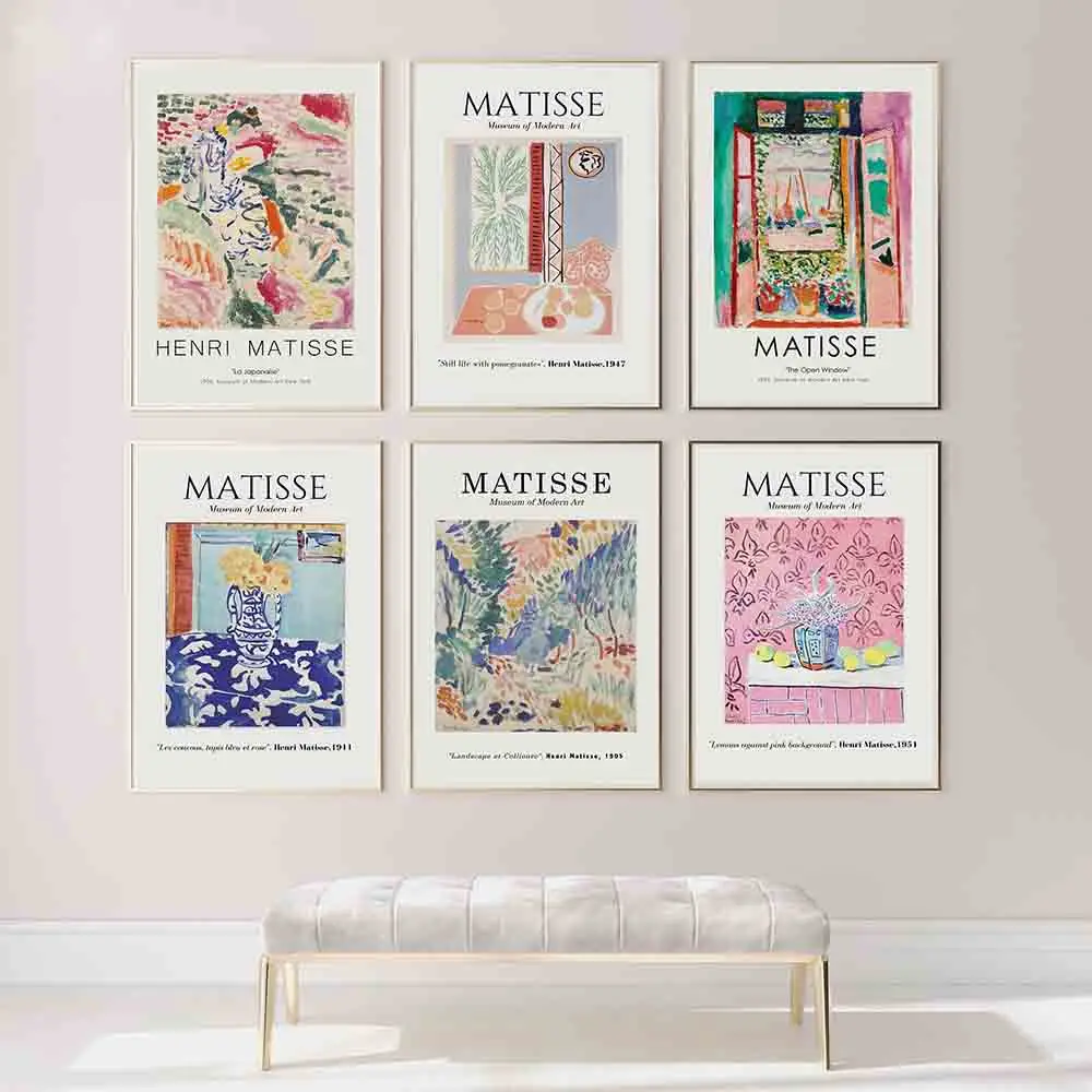 Paintings Poster Open Window Collioure Henri Matisse Giclee Canvas Canvas Wall Art Streteched and Framed 24x39inch Prints Oil