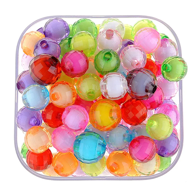 diy Beads  For Jewelry Making Necklace Handmade  Acrylic Round  Loose Beads chunky bubblegum Acrylic beads