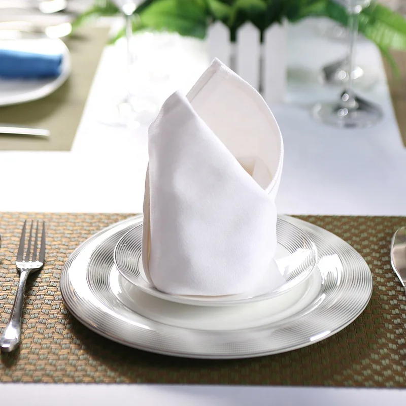 Hot Sale Satin Wedding Cloth Napkins Restaurant Cloth Dinner table Napkins for Wedding Decoration For hotel napkin