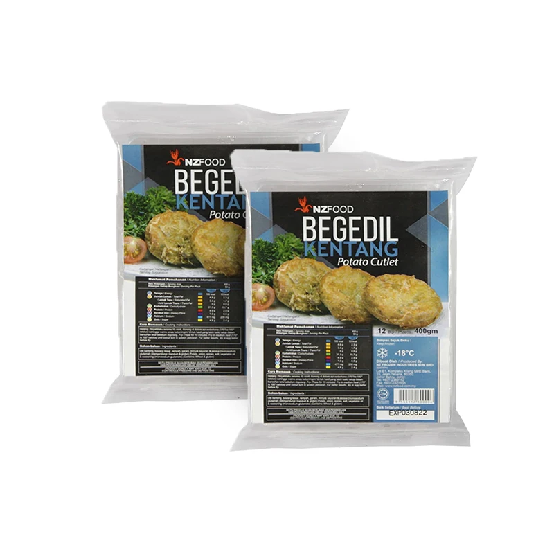 High Quality Best Selling Malaysia Frozen Food NZ Potato Cutlet with Juicy and Tender Rich Taste of Local Asian Spices