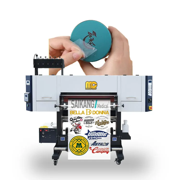 hot sale 70cm uv dtf printer varnish A/B film sticker printing machine for crystal label printer Glass Board Wood