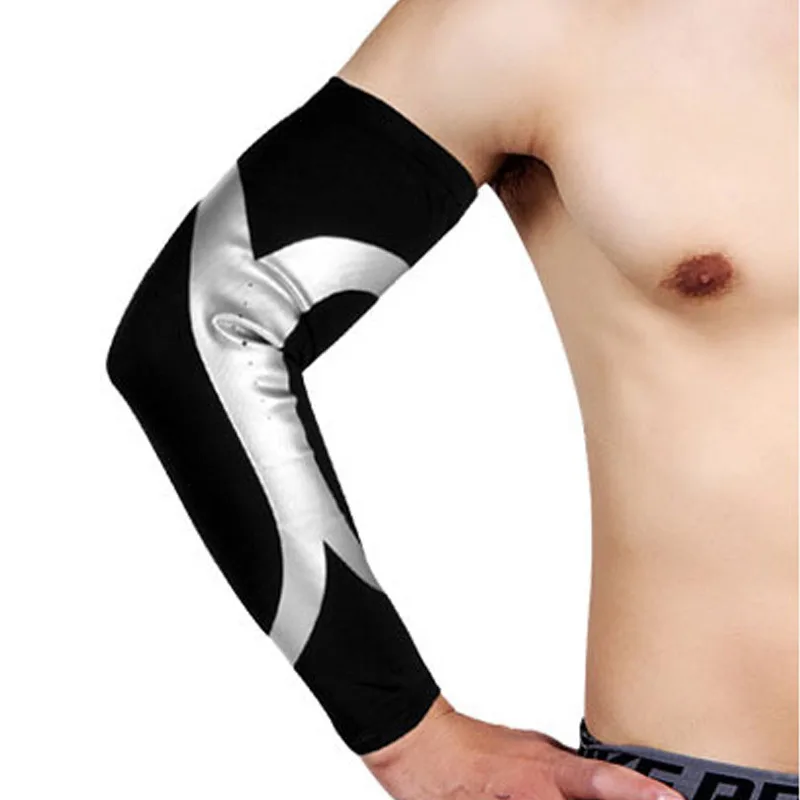 Solid Color  UV Protection Cycling Arm Sleeves for Men and Youth Fitness Elastic Sport Protector Arm Guard