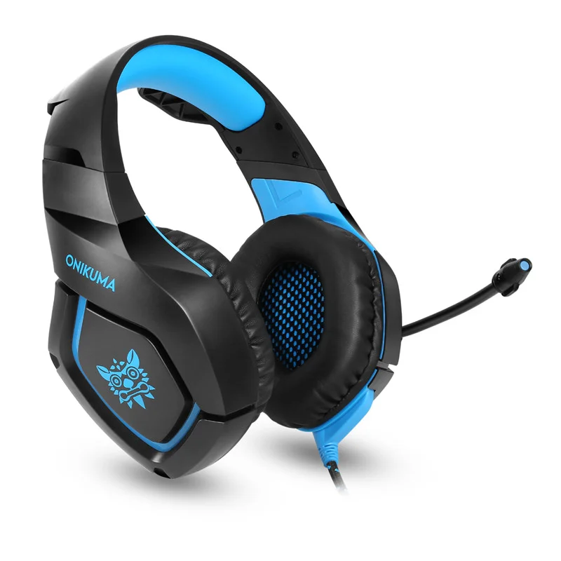 PC PS4 PS5 Gaming Headphones Blue Light 50mm Louderspeaker 3.5mm Interface K1B Gaming Headset Ready to Ship